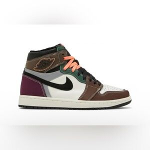 Air Jordan 1 High OG 'Hand Crafted' Multicolor Sneakers